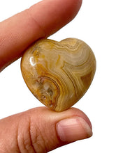Load image into Gallery viewer, One (1) Crazy Lace Agate Heart