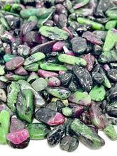 Load image into Gallery viewer, Tumbled A Grade Ruby Zoisite Crystal Chips (100g)