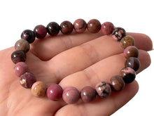 Load image into Gallery viewer, Premium Quality Pink Rhodonite Bracelet (8mm)
