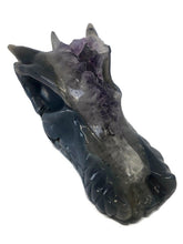 Load image into Gallery viewer, Huge 19.5 Cm Sparkling Amethyst Geode Dragon