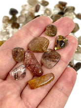 Load image into Gallery viewer, Tumbled Rainbow Rutilated Quartz Crystal Chips - Large (100g)