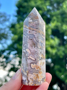 A Grade Mexican Crazy Lace Agate Generator Point