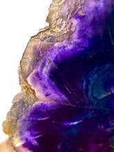 Load image into Gallery viewer, Multicoloured Rainbow Fluorite Crystal Polished Slice