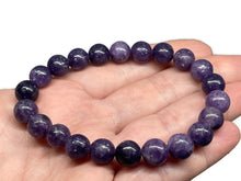 Load image into Gallery viewer, Premium Quality Purple Lepidolite Beaded Bracelet