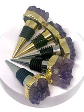 Load image into Gallery viewer, Luxury Uruguayan Amethyst Cluster Wine Stopper