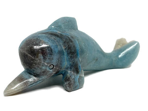 Large Hand Carved Trolleite Dolphin
