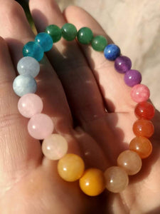 Premium Quality Rainbow Crystal Chakra Bracelet