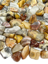 Load image into Gallery viewer, Tumbled Mexican Crazy Lace Agate Crystal Chips - large (100g)